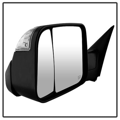 xTune Dodge Ram 1500 09-12 Extendable Heated Adjust Mirror Black Housing Left MIR-DRAM09S-PWH-L