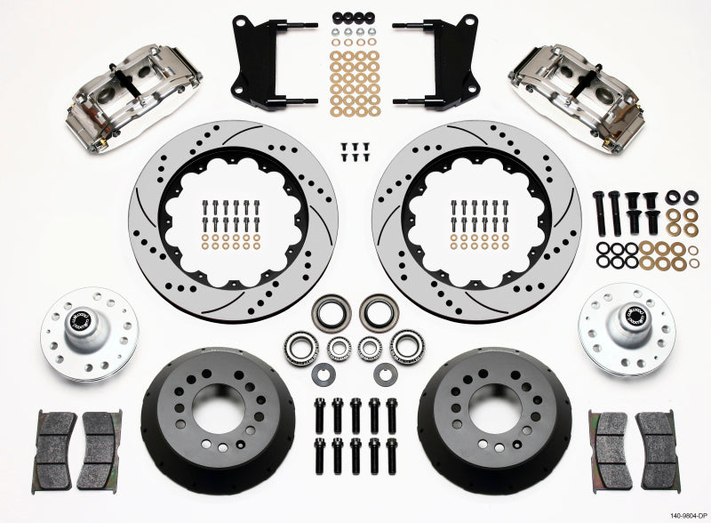 Wilwood Narrow Superlite 6R Front Hub Kit 14.00in Drill Pol 67-69 Camaro 64-72 Nova Chevelle