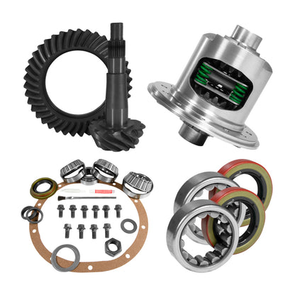 Yukon Gear 8.25in CHY 4.56 Rear Ring & Pinion Install Kit Positraction 1.618in ID Axle Bearings