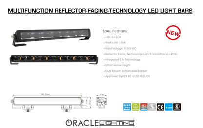 Oracle Lighting Multifunction Reflector-Facing Technology LED Light Bar - 50in SEE WARRANTY