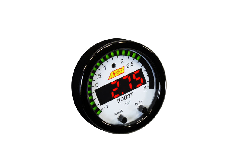 AEM - X-Series Boost Pressure -30inHg 60psi Gauge Kit