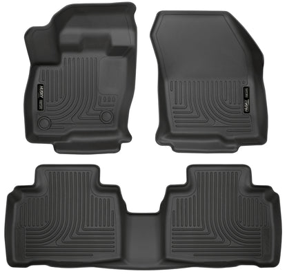 Husky Liners 2015 Ford Edge WeatherBeater Front & 2nd Row Combo Black Floor Liners