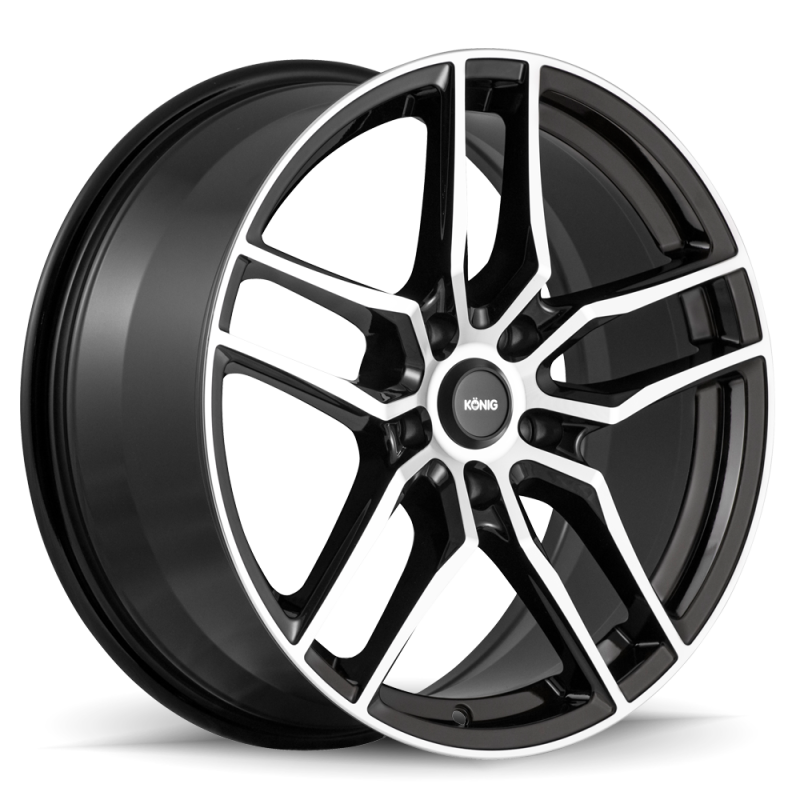 Konig Intention 16x7.5 5x108 ET45 Gloss Black / Machine Face