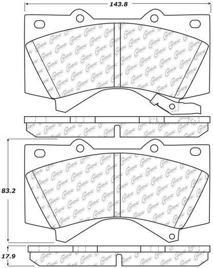 StopTech 2008 Lexus LX570 Front Truck & SUV Brake Pad