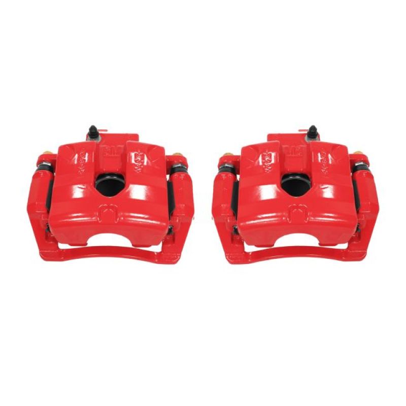 Power Stop 10-11 Cadillac SRX Rear Red Calipers w/Brackets - Pair