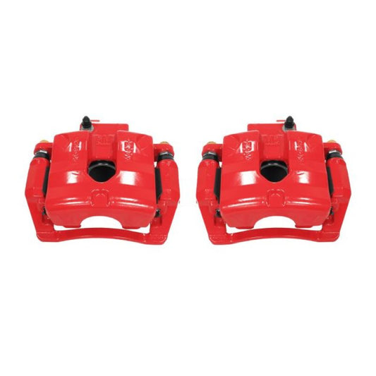 Power Stop 10-11 Cadillac SRX Rear Red Calipers w/Brackets - Pair