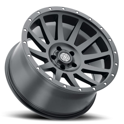 ICON Compression 20x10 6x135 -19mm Offset 4.75inBS Satin Black Wheel