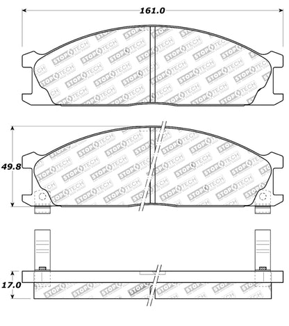 StopTech Street Touring 85-91 Nissan D21/720/Pathfinder Front Brake Pads