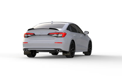 Rally Armor 22-26 Honda Civic/Civic Si/Sport Black UR Mud Flap w/White Logo