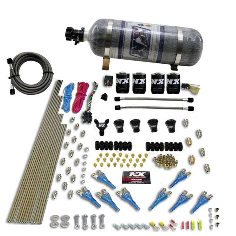 Nitrous Express Pro-Shk/Gas 4 Solenoids Nitrous Kit (250-650HP) w/Composite Bottle