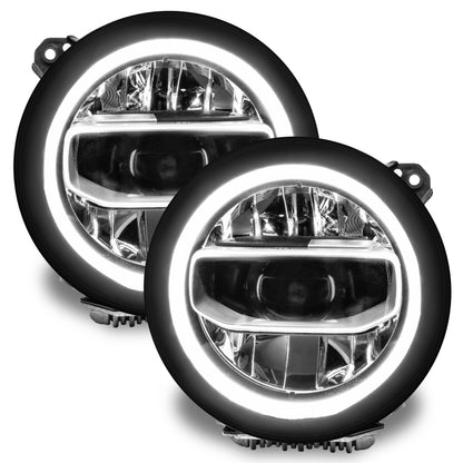 Oracle Jeep Wrangler JL/Gladiator JT RGB+W Headlight DRL Upgrade Kit - ColorSHIFT SEE WARRANTY