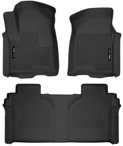 Husky Liners 19-23 Chevrolet Silverado 1500 CC X-Act Contour Front & Second Seat Floor Liners