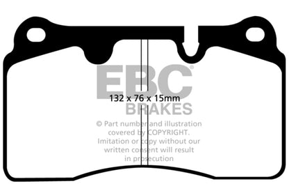 EBC 04-12 Aston Martin DB9 5.9 Yellowstuff Front Brake Pads