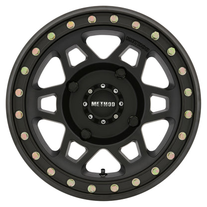 Method MR405 UTV Beadlock 15x7 / 5+2/38mm Offset / 4x136 / 106mm CB Matte Black Wheel