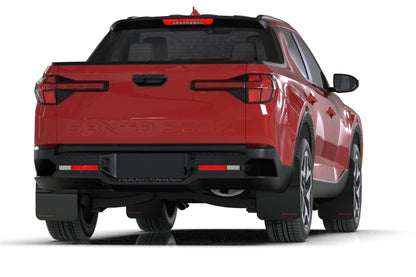 Rally Armor 22-26 Hyundai Santa Cruz Black UR Mud Flap w/Red Logo