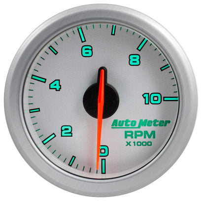 Autometer Airdrive 2-1/6in Tachometer Gauge 0-10K RMP - Silver