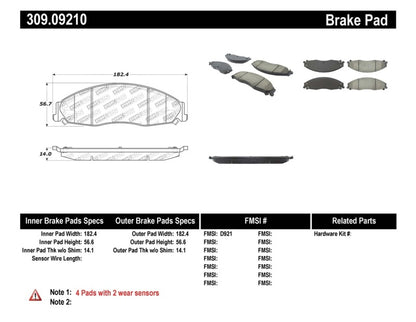 StopTech Performance Brake Pads