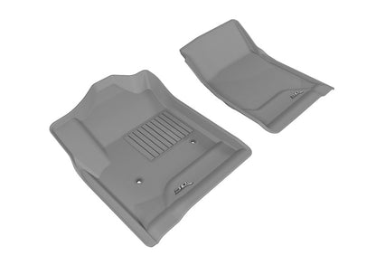 3D MAXpider 2014-2018 Chevrolet/GMC Silverado/Sierra Regular Cab Kagu 1st Row Floormat - Gray