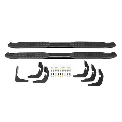 Westin 2007-2013 Chevy Silverado 1500 Crew Cab PRO TRAXX 4 Oval Nerf Step Bars - Black