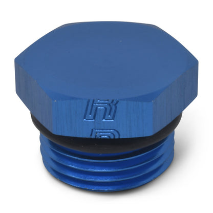 Russell Performance -3 AN Straight Thread Plug (Blue) (Blue)