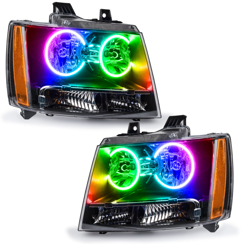 Oracle 07-13 Chevrolet Avalanche Pre-Assembed SMD Headlights - ColorSHIFT SEE WARRANTY