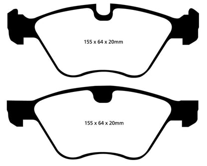 EBC 09+ BMW Z4 3.0 (E89) Ultimax2 Front Brake Pads