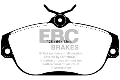 EBC 91-93 Volvo 740 2.3 (ABS) (Girling) Ultimax2 Front Brake Pads