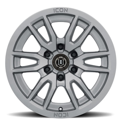 ICON Vector 6 17x8.5 6x5.5 25mm Offset 5.75in BS 95.1mm Bore Titanium Wheel