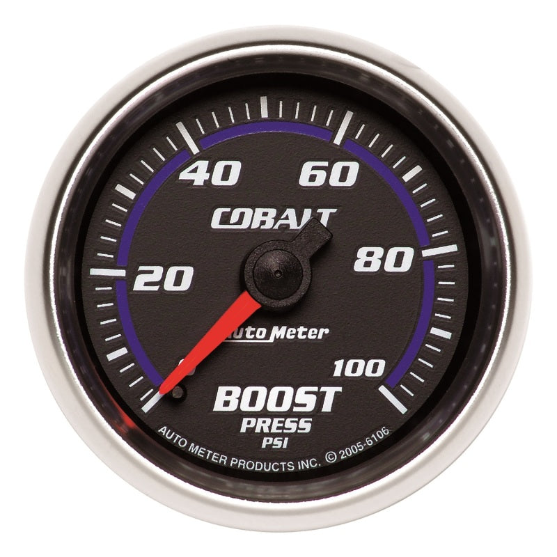 Autometer Cobalt 52mm 0-100psi Mechanical Boost Gauge