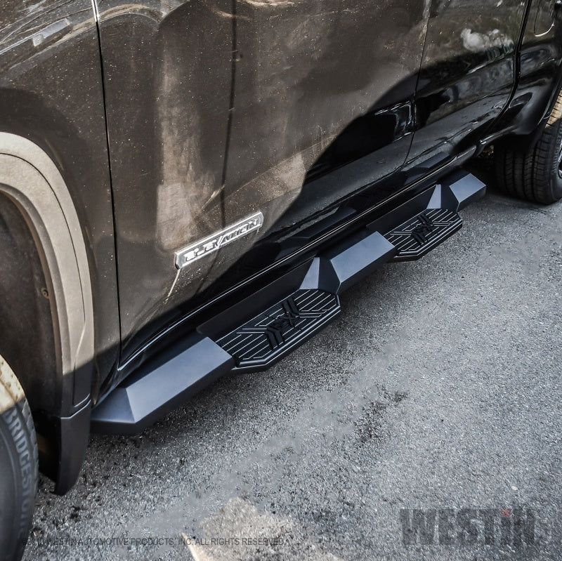 Westin 19-22 Chevrolet Silverado 1500 DC HDX Xtreme Nerf Step Bars - Tex. Blk