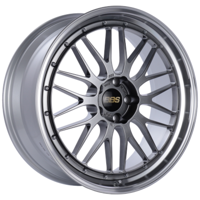 BBS LM 19x9.5 5x120 ET22 Diamond Black Center / Diamond Cut Lip Wheel PFS/Clip Required