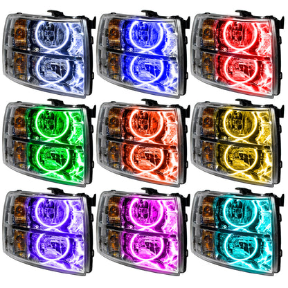 Oracle 07-13 Chevrolet Silverado SMD HL - Round Style - ColorSHIFT SEE WARRANTY