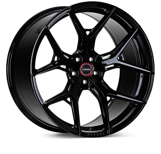 Vossen HF-5 20x9.5 / 5x115 / ET17 / Deep Face / 71.5 - Gloss Black Wheel