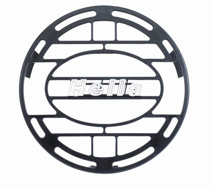 Hella Stone Shield Round Plastic Black Hella Logo Light Cover  (MOQ 10)