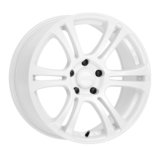 Kansei K16W Neo 18x10.5in / 5x114.3 BP / 12mm Offset / 73.1mm Bore - Gloss White Wheel