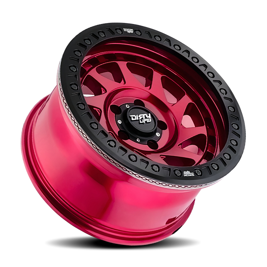 Dirty Life 9313 Enigma Race 17x9 / 6x135 BP / -12mm Offset / 87.1mm Hub Crimson Candy Red Wheel