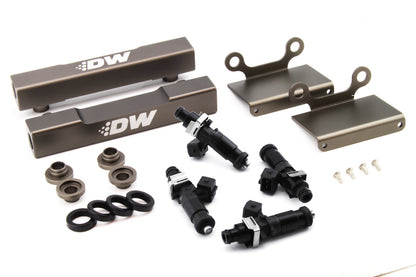 DeatschWerks 04-06 Subaru STI/LGT Side Feed to Top Feed Fuel Rail Conv Kit w/ 1200cc Injectors