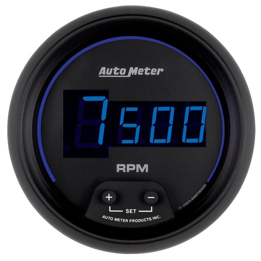 Autometer Cobalt Digital 85.7mm Black In-Dash Tachometer