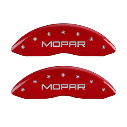 MGP 4 Caliper Covers Engraved Front & Rear MOPAR Yellow finish black ch
