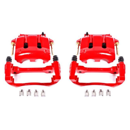 Power Stop 05-14 Ford Mustang Front Red Calipers w/Brackets - Pair