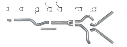 Diamond Eye KIT 4in Catback MFLR REPLACMENT PIPE DUAL AL: 2006-2007.5 CHEVY/GMC 6.6L 2500/3500