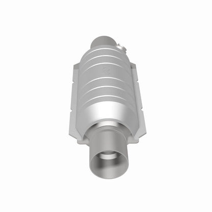 MagnaFlow Univ Cat Conv 2in Inlet/Outlet Ctr/Ctr Round 11in Body L x 5.125in W x 15in Overall L