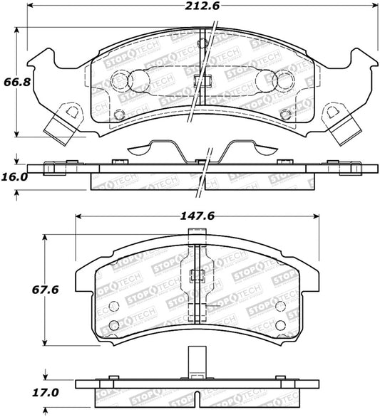 StopTech Street Brake Pads - Front