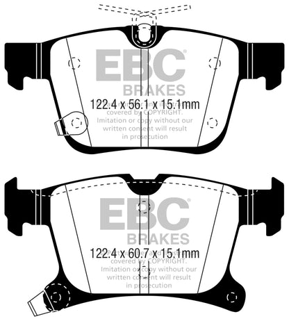 EBC 2016+ Chrysler Pacifica (RU) 3.6L Ultimax2 Rear Brake Pads