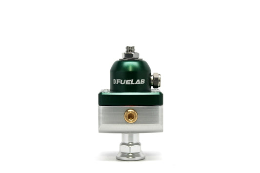 Fuelab 575 Carb Adjustable Mini FPR Blocking 1-3 PSI (1) -6AN In (2) -6AN Out - Green