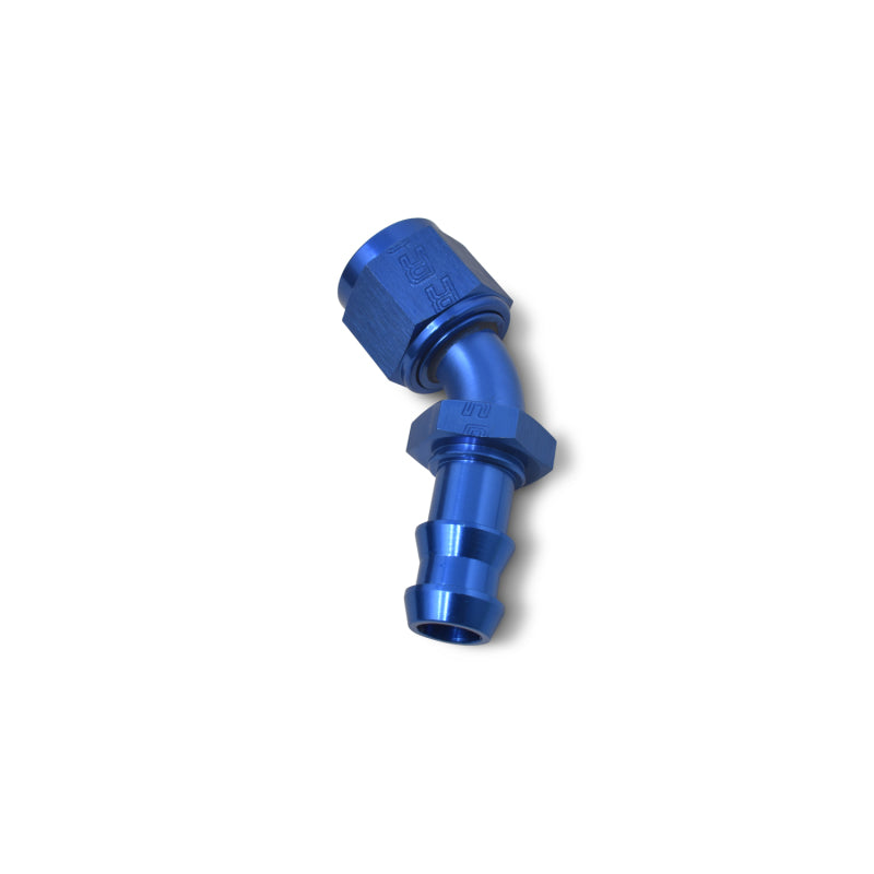 Russell Performance -6 AN Twist-Lok 45 Degree Hose End (Blue)