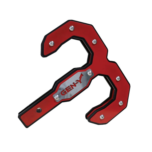 Gen-Y Hulk 2.5 32K Tow Hook 2.5in Shank - Black/Red