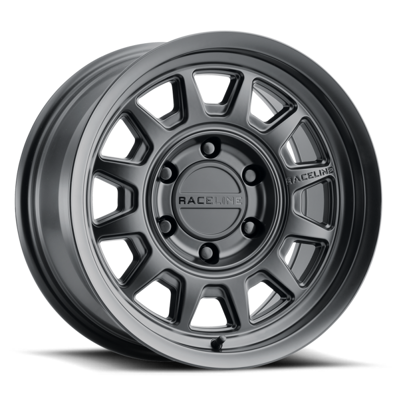 Raceline 952B Aero 17x8.5in / 6x135 BP / 0mm Offset / 87.1mm Bore - Satin Black Wheel