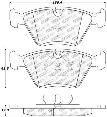 StopTech 95-99 BMW M3 / 01-07 M3 E46 / 89-93 M5 / 98-02 Z3 M series / 93-95 530 Front Brake Pads