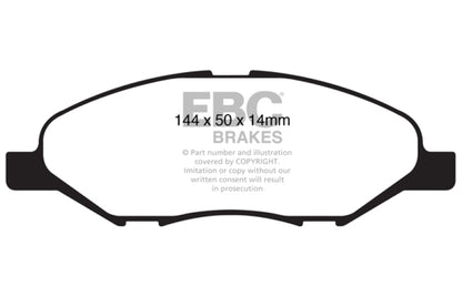 EBC 09-11 Nissan Versa 1.6 Ultimax2 Front Brake Pads